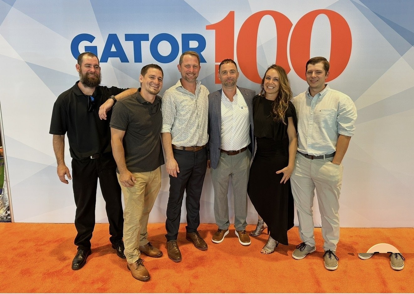 The FCAS team at the Gator 100 recognition event